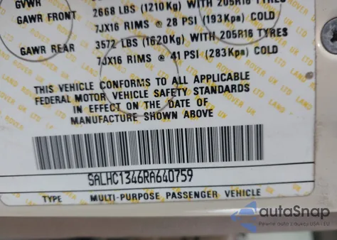 1994 Land Rover Range Rover Long Wheelbase from USA, damaged, VIN SALHC1346RA640759